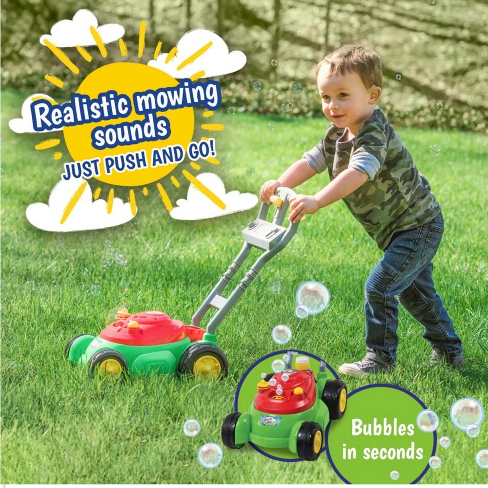 New Maxx bubbles bubble n go lawn mower makes noise no batteries